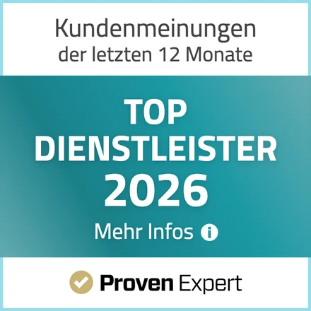 ProvenExpert Top Dienstleister 2026
