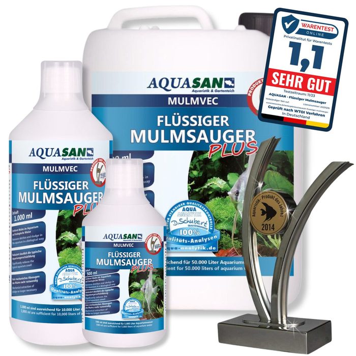 AQUASAN Flüssiger Mulmsauger PLUS mit Auszeichnung und Testsiegel